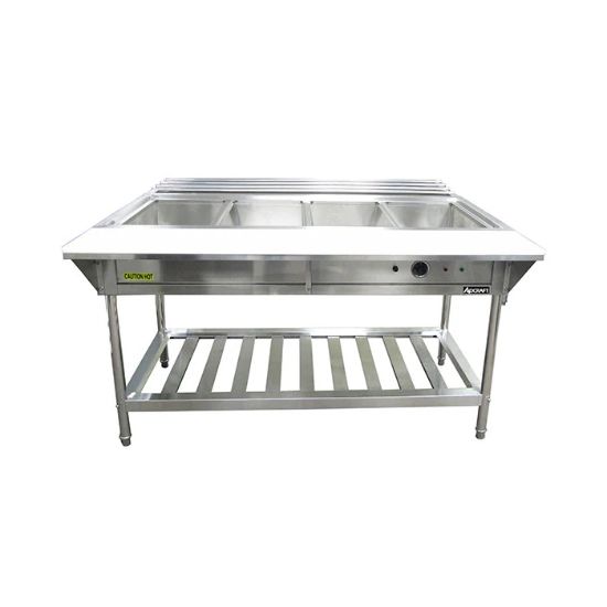 Picture of Adcraft 4 Bay Water Bath Steam Table, in Stainless Steel (EST-240)