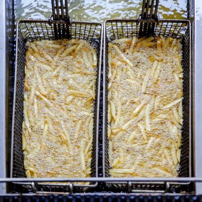Picture of Adcraft Fry Basket, 13-1/4" x 5-5/8" x 5-5/8", in Blue (FBR-16834)