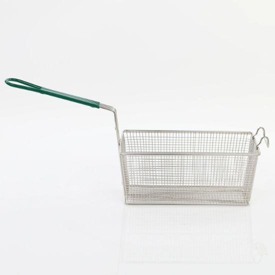 Picture of Adcraft Fry Basket, 12-7/8" x 6-1/2" x 5-3/8", in Green (FBR-16315)