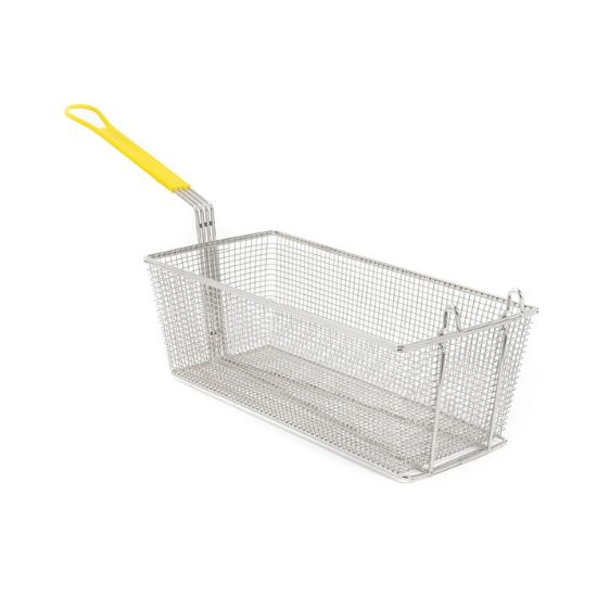 Picture of Adcraft Fry Basket, 12-7/8" x 6-1/2" x 5-3/8", in Yellow (FBR-16834)
