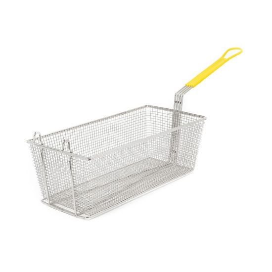 Picture of Adcraft Fry Basket, 12-7/8" x 6-1/2" x 5-3/8", in Yellow (FBR-16834)