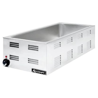 Picture of Adcraft 4/3 Size Food Warmer, 1500W, in Stainless Steel (FW-1500W)