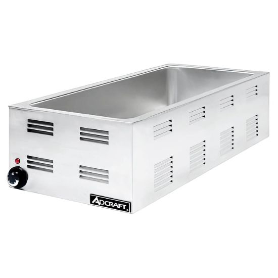 Picture of Adcraft 4/3 Size Food Warmer, 1500W, in Stainless Steel (FW-1500W)