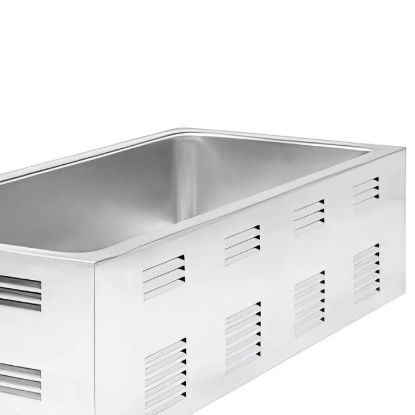 Picture of Adcraft 4/3 Size Food Warmer, 1500W, in Stainless Steel (FW-1500W)