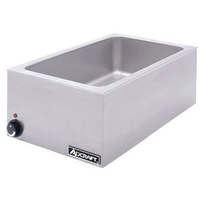 Picture of Adcraft Full Size Food Cooker/Warmer, 1500W, in Stainless Steel (FW-1500W/C)