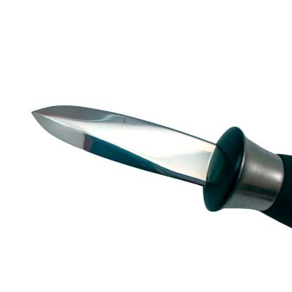 Picture of Adcraft Get-A-Grip Oyster Knife with Santoprene Handle, in Stainless Steel/Black