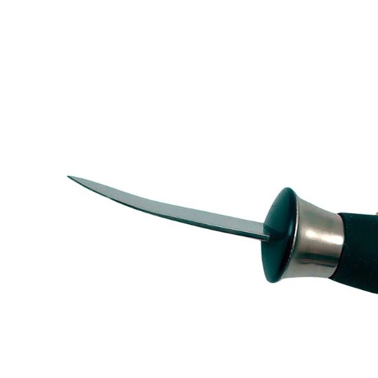 Picture of Adcraft Get-A-Grip Oyster Knife with Santoprene Handle, in Stainless Steel/Black