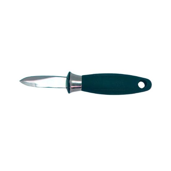 Picture of Adcraft Get-A-Grip Oyster Knife with Santoprene Handle, in Stainless Steel/Black