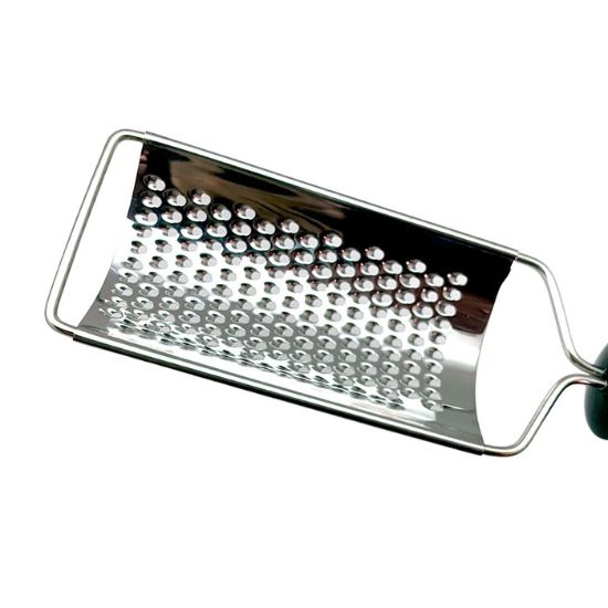Picture of Adcraft Get-A-Grip Cheese Grater with Santoprene Handle, in Stainless Steel/Black