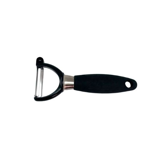Picture of Adcraft Get-A-Grip Y Peeler with Santoprene Handle, in Stainless Steel/Black