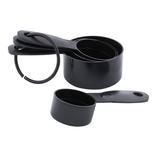 Picture of Adcraft Get-A-Grip Measuring Cup Set with Santoprene Handles, in Black