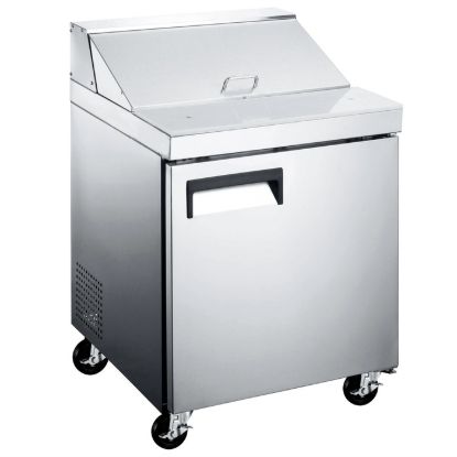 Picture of Grista Refrigerated Salad/Sandwich Prep Table, Single Door, 27" in Stainless Steel