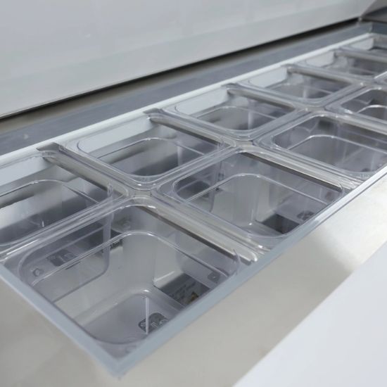 Picture of Grista Refrigerated Salad/Sandwich Prep Table, Two Doors, 47", in Stainless Steel