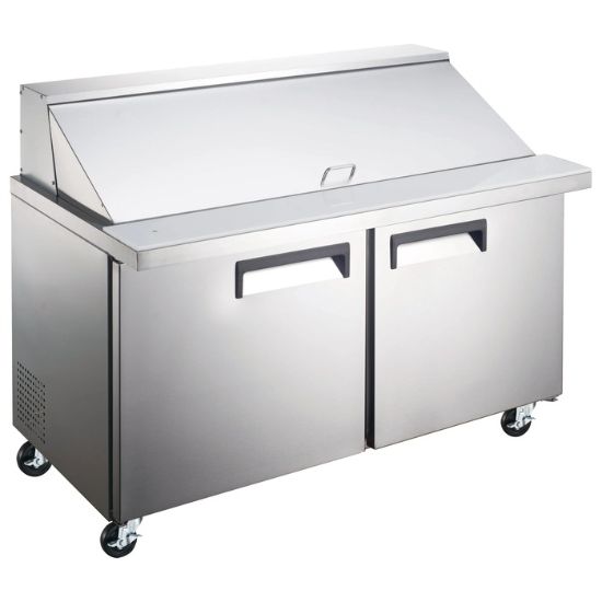 Picture of Grista Refrigerated Mega Top Salad/Sandwich Prep Table, Two Doors, 60", in Stainless Steel