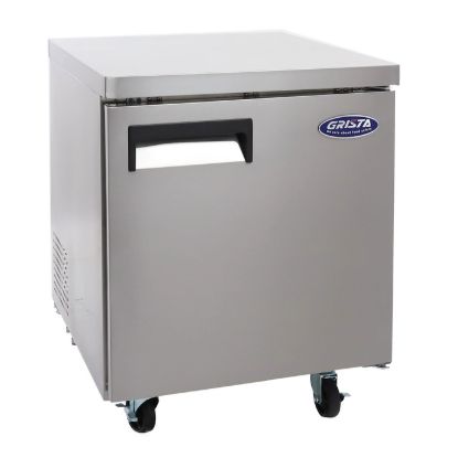 Picture of Grista Undercounter Freezer, Single Solid Door, 6.3 cu ft Capacity, in Stainless Steel