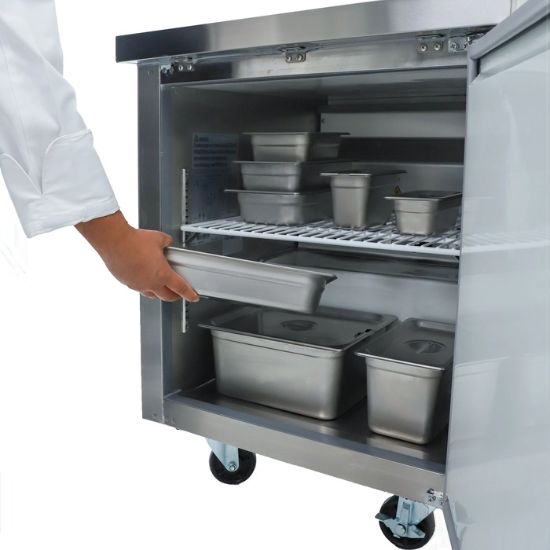Picture of Grista Undercounter Freezer, Single Solid Door, 6.3 cu ft Capacity, in Stainless Steel