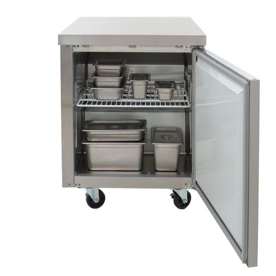 Picture of Grista Undercounter Freezer, Single Solid Door, 6.3 cu ft Capacity, in Stainless Steel