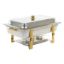 Picture of Adcraft Gold Riviera Chafer, 8qt., Oblong, Stainless Steel