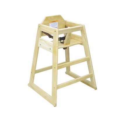 Picture of Adcraft Wooden High Chair, in Natural (HCW-1)