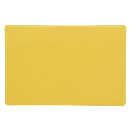Picture of Adcraft High Density Cutting Board 12" x 18" x 1/2" - Yellow