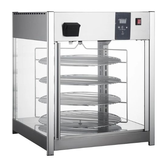 Picture of Adcraft Rotating Pizza Display, in Stainless Steel