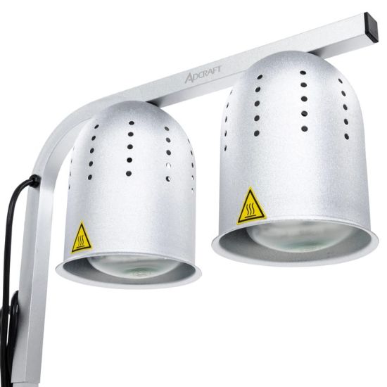 Picture of Adcraft Dual Heat Lamp, Aluminum