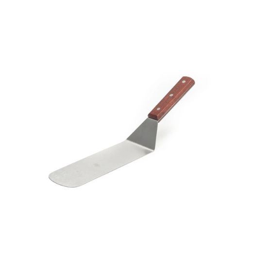 Picture of Adcraft Flexible Turner with Wood Handle, in Stainless Steel
