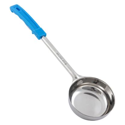 Picture of Adcraft One Piece Ladoon (8 oz., solid bowl, blue handle)