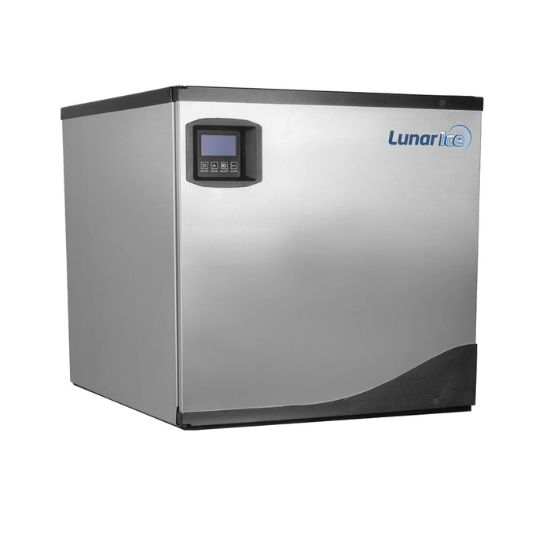 Picture of Lunar Ice Modular Ice Machine, 22"W, 373 lbs, Full Dice Ice Cubes, in Stainless Steel