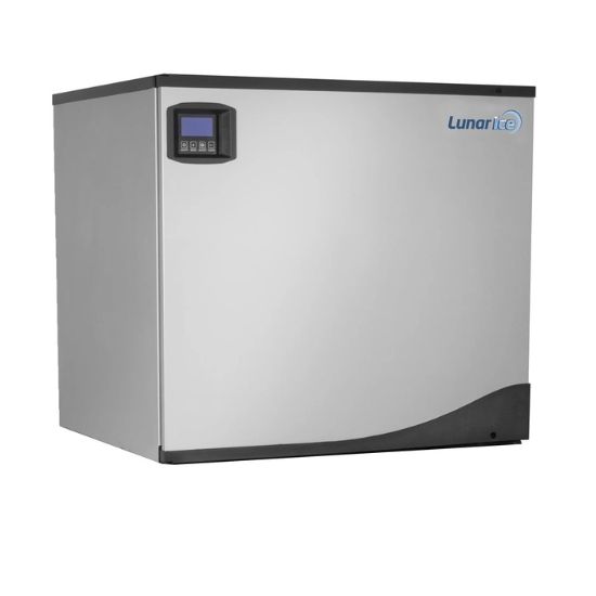 Picture of Lunar Ice Modular Ice Machine, 30"W, 521 lbs, Full Dice Ice Cubes, in Stainless Steel