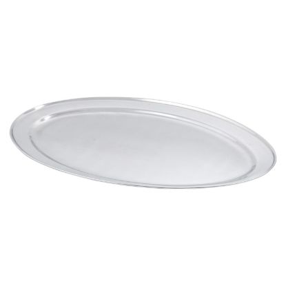 Picture of Adcraft Deluxe Oval Platter, in Stainless Steel