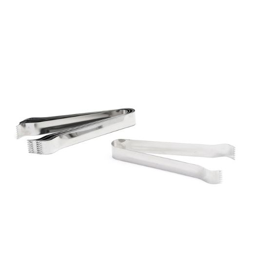 Picture of Adcraft 6" Utility Pom Tongs, Pack of 6, in Stainless Steel