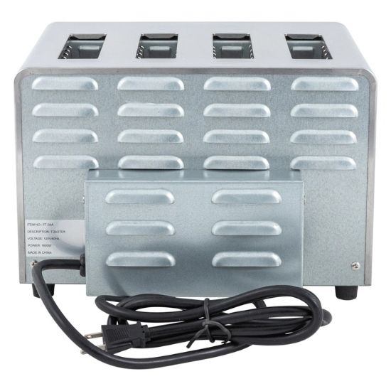 Picture of Adcraft Heavy Duty 4-Slice Commercial Toaster, 120V, in Stainless Steel