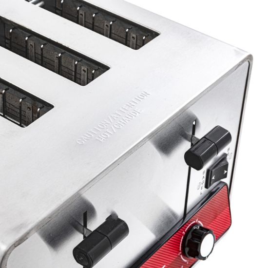 Picture of Adcraft Heavy Duty 4-Slice Commercial Toaster, 120V, in Stainless Steel