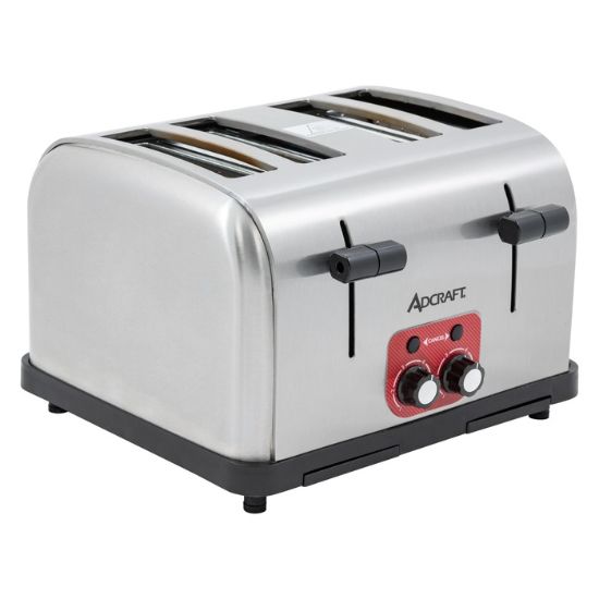 Picture of Adcraft Medium Duty 4-Slice Commercial Toaster, 120V, in Stainless Steel