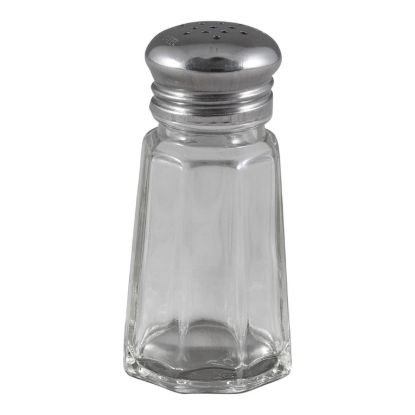 Picture of Adcraft Glass Salt and Pepper Shaker, 1 oz. capacity, 3" high