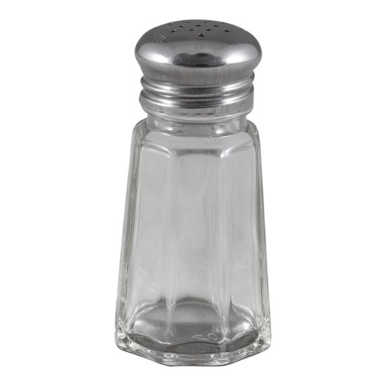 Picture of Adcraft Glass Salt and Pepper Shaker, 1 oz. capacity, 3" high