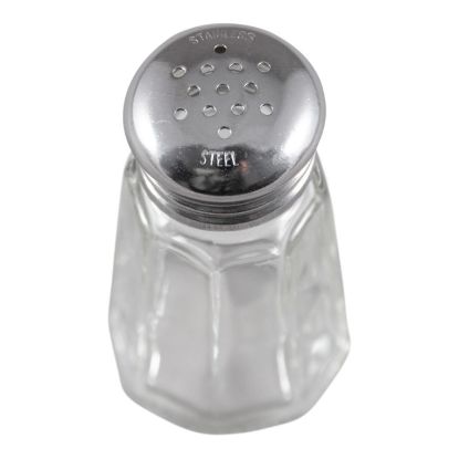 Picture of Adcraft Glass Salt and Pepper Shaker, 1 oz. capacity, 3" high