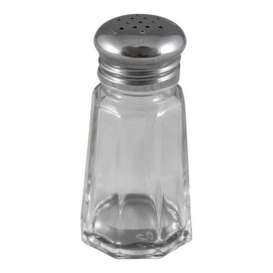 Picture of Adcraft Glass Salt and Pepper Shaker, 1 oz. capacity, 3" high