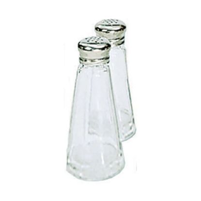 Picture of Adcraft Glass Salt and Pepper Shaker, 3 oz. capacity, 4"high