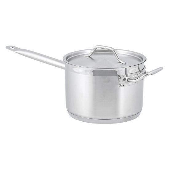 Picture of Adcraft SPS-45 Titan Induction Sauce Pan with Cover, in Stainless Steel