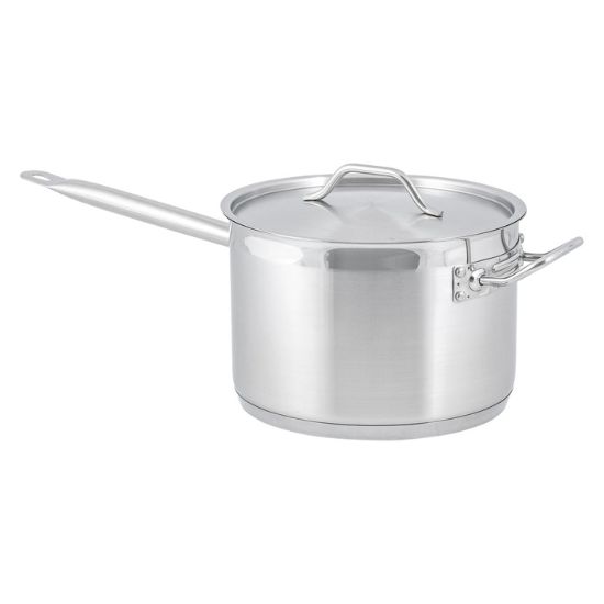 Picture of Adcraft SPS-75 Titan Induction Sauce Pan with Cover, in Stainless Steel