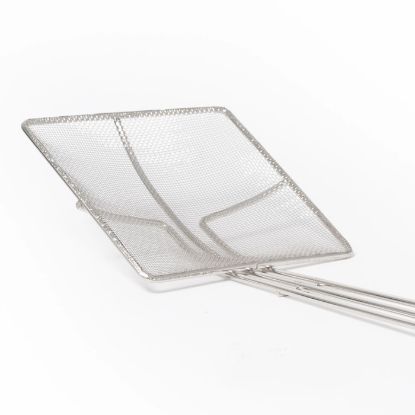 Picture of Adcraft Fine Mesh Square Skimmer, 6-3/4", Heavy-Tinned Plated Steel Mesh