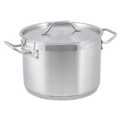 Picture of Adcraft Titan Induction Stock Pot with Cover 8 quart