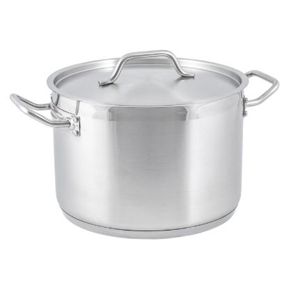 Picture of Adcraft Titan Induction Stock Pot with Cover 12 quart