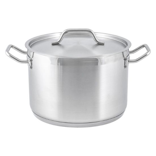 Picture of Adcraft Titan Induction Stock Pot with Cover 12 quart