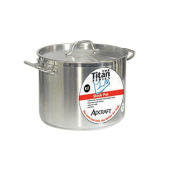 Picture of Adcraft SSP-20 Stock Pot, 20 Qt W/Cover, in Stainless Steel