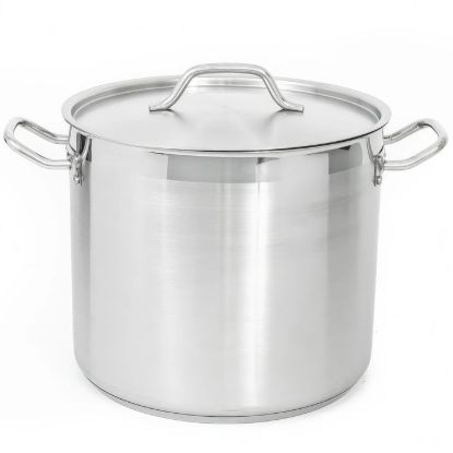 Picture of Adcraft Titan Induction Stock Pot with Cover 24 quart