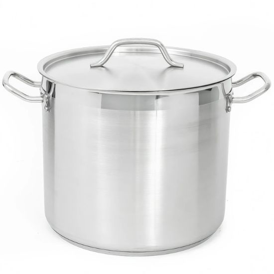 Picture of Adcraft Titan Induction Stock Pot with Cover 24 quart