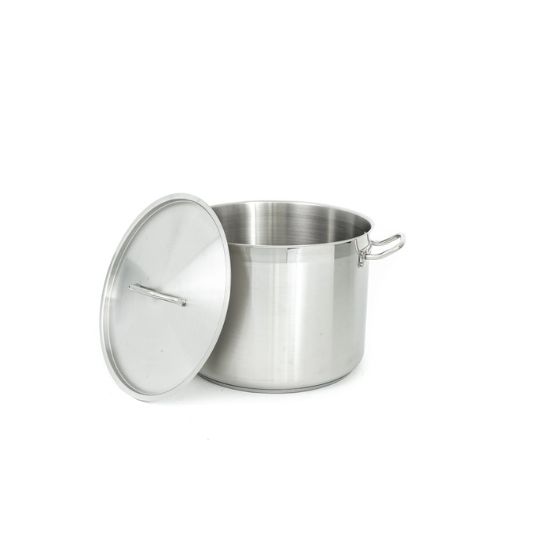 Picture of Adcraft SSP-32 Stock Pot, 32 Qt W/Cover, in Stainless Steel